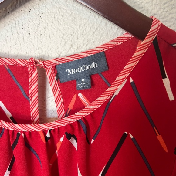 ModCloth Cute and Collected Chiffon Top - Picture 8 of 10